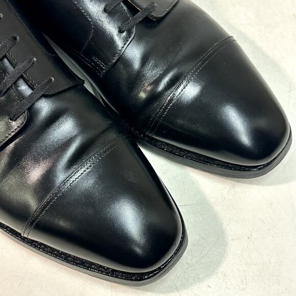 RESOLED Crockett & Jones x Brooks Brothers Derby Cap Toe Black Calf England 9.5 main image 6